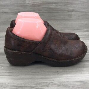 Bolo Clogs Women's 9.5 Brown Slip On Shoes